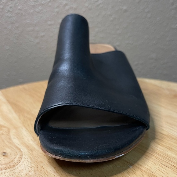 MADEWELL The Devon Black Leather Open Toe Heeled Slip On Mules Women’s 8.5 - Picture 6 of 16